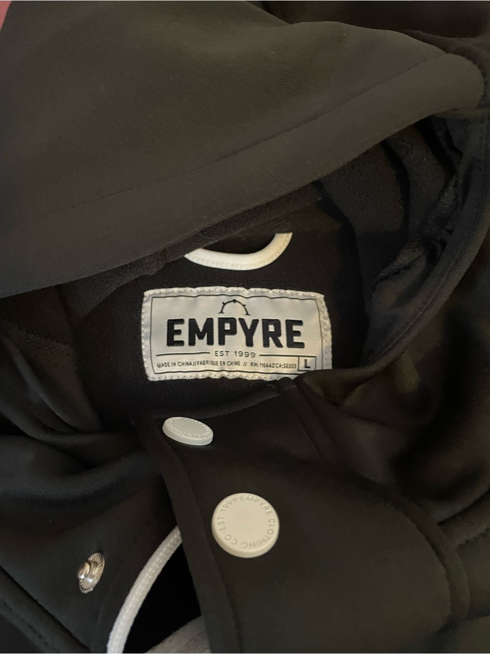 Empyre Black crew Hoodie Jacket